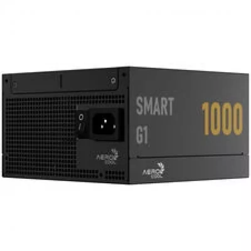Aerocool Smart G1 80 PLUS Gold Power Supply, PCIe 5.1, ATX 3.1 - 1000 Watt, Black