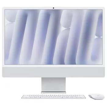 Apple iMac 24 inch Silver M4 10-Core CPU 10-Core GPU 24GB RAM 512GB SSD Gigabit Ethernet German Keyboard
