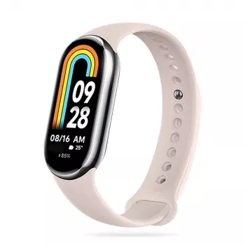 TECH-PROTECT ICONBAND Silicone Replacement Strap for Xiaomi Smart Band 8 / 8 NFC, Beige