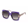 JUST CAVALLI Women's Butterfly Sunglasses SJC023V5309N5 - Havana Acetate Frame with Grey Gradient Lenses