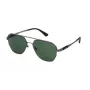 POLICE SPLP30-590627 Men's Rectangular Sunglasses - Black Frame, Grey Lens, UV400 Protection
