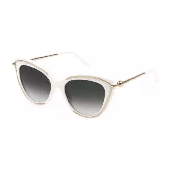 FURLA SFU889-550847 Women's Sunglasses - 55/18/140, UV400 Protection, Full-Rim Plastic Frame with Case