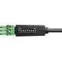 PureLink PureTools RS-232 Serial Control Cable, Phoenix 3-pin to DB9 Male, 1m, Switchable Pinout, Black
