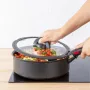 TEFAL Ingenio 16 cm Tempered Glass Lid with Foldable Knob L9846153