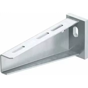 OBO Bettermann AW 55 41 FT Wall and Post Cantilever Arm with Head Plate, 410 mm Projection, Hot-Dip Galvanized Steel