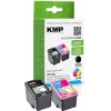 KMP 1741.400500 MultiPack Black & Tri-Color Ink Cartridges Compatible with HP 62XL (C2P05AE/C2P07AE) - 2 Pack