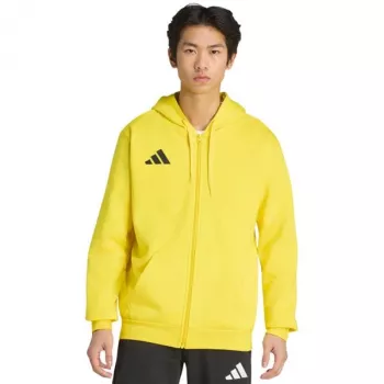 adidas Entrada 26 Full Zip Hoody Men's Yellow Training Hoodie KF8964 Size L