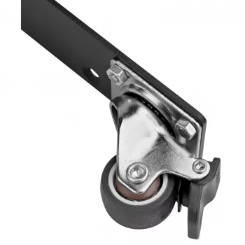 SilverStone SST-RAC-SRW-002 Swivel Caster Wheel Kit (2 Wheels, Black, 360° Rotation, Total Lock Brake)
