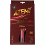 ATEMI 2000 Pro Concave Table Tennis Racket – ITTF Approved ACE Rubber, 5-Ply Limba/Abachi Blade, Offensive Speed 92