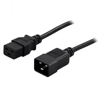 BlueWalker PowerWalker Power Cable IEC 60320 C19 to C20 1.8 m Black