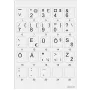 Minipicto keyboard sticker, grey/black (KB-EU-01GRY)