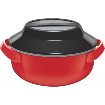 Milton Microwow 1000 insulated casserole, 0.82 L, red (MT-6491-P)