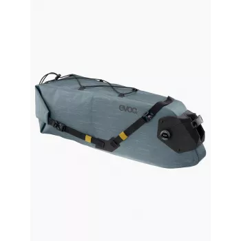 EVOC Seat Pack Boa WP 16 Steel - Waterproof Bikepacking Saddle Bag, 16L