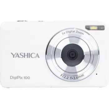 Yashica DigiPix 100 Digital Camera, white (YAS-DG100PP-WH)