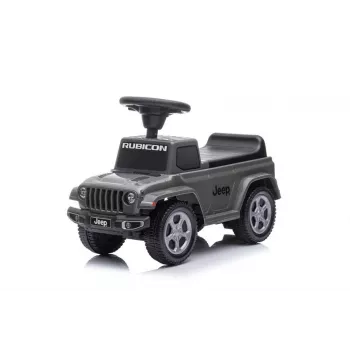 12V Electric Ride-On Jeep for Kids, Grey, Parent Remote, LED Lights, Music, 3-8 Years
