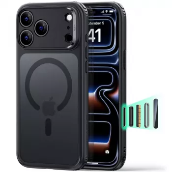 ESR Classic Hybrid MagSafe Case for iPhone 17 Pro Max / 18 Pro Max – Frosted Black