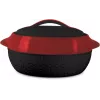 Milton Matrix 5L casserole, black/red (MT-9584)