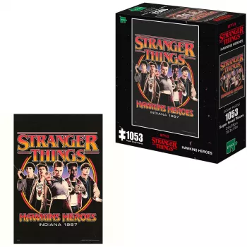 EPOCH Games Stranger Things Hawkins Heroes 1000-Piece Jigsaw Puzzle