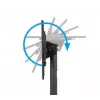 B-TECH AV SYSTEM X Universal Low Level Flat Screen Floor Stand (VESA 600 x 400) - 0.75m Ø50mm Poles