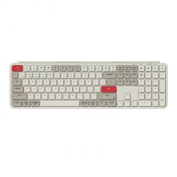 Keychron B6 Pro Ultra-Slim 100% Wireless Mechanical Keyboard – Retro Red