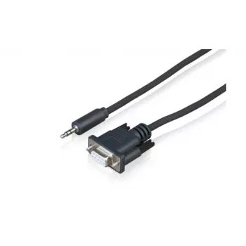 Sony CAB-RSJA1 RS-232C Serial Control Cable - DB9 Female to 3.5mm Mini-Jack Male, 2.5m, Black