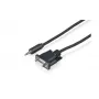 Sony CAB-RSJA1 RS-232C Serial Control Cable - DB9 Female to 3.5mm Mini-Jack Male, 2.5m, Black