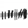 B-TECH AV SYSTEM X - Horizontal Mounting Rail - 1m - Black