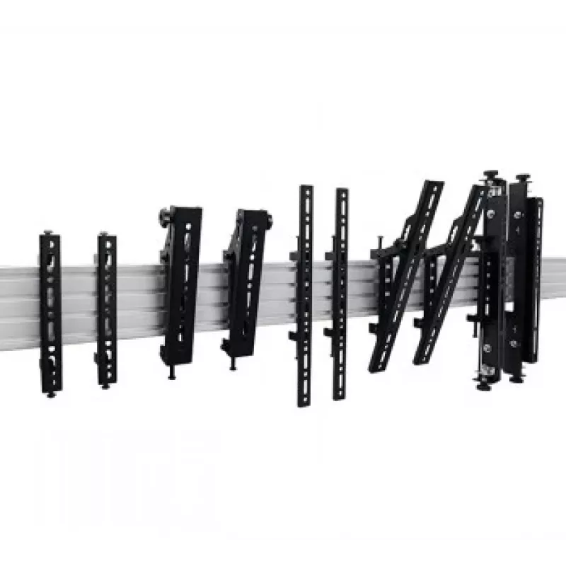 B-TECH AV SYSTEM X - Horizontal Mounting Rail - 1m - Black