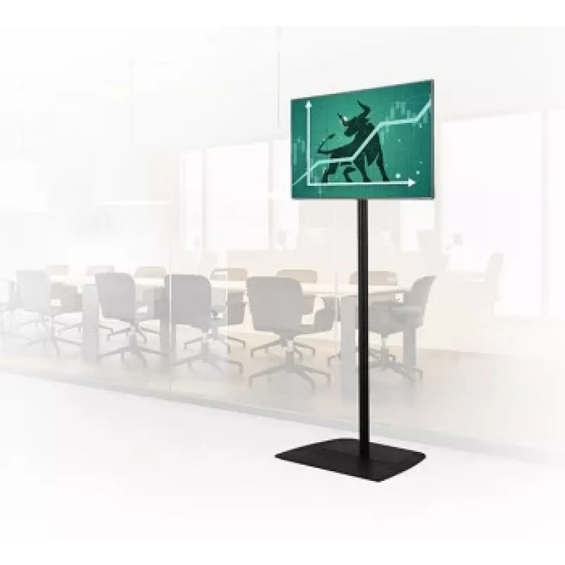 B-TECH AV BT8571/BB Universal Flat Screen Floor Stand with 1.8m Ø50mm Pole, VESA 200x200