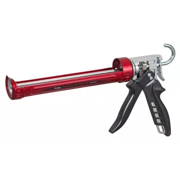 Tajima Convoy Super Manual Caulking Gun for 310 ml Cartridges, Heavy-Duty Steel, Drip-Free, 360° Rotating Barrel, Black/Yellow