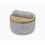 Joseph Joseph Dash Pestle & Mortar with Bamboo Lid, Ceramic, White