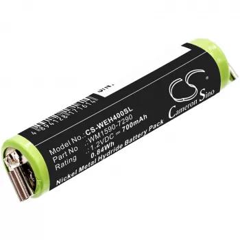 Cameron Sino Ni-MH Replacement Battery for Wella Bella Super Chromini, Contura, Moser Chromini, Wahl Super Taper and More (1.2V, 1500mAh, WM1590-7290)
