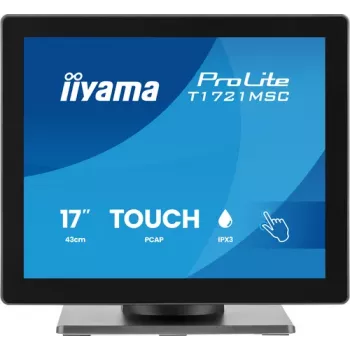 IIYAMA ProLite T1721MSC-B3 17 inch SXGA 5:4 10-Point Touch Monitor with HDMI, VGA, USB Hub and Speakers