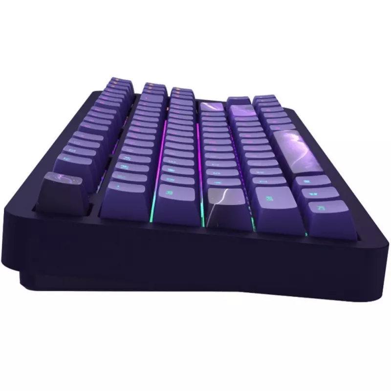 ALU87B Celestial 87-Key Gasket-Mount Mechanical Keyboard with G3MS Voidstone Linear Switches, Tri-Mode Connectivity, Per-Key RGB, PBT Keycaps, CNC Aluminum Case