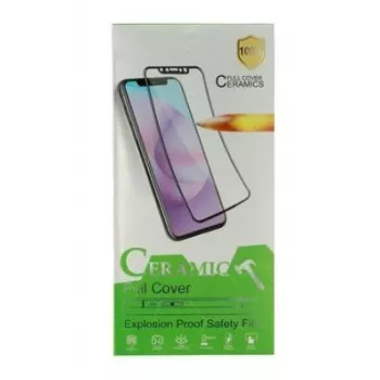 iLike Apple iPhone 12/12 Pro Hard Ceramic Tempered Glass Screen Protector Black