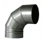 Chimney Elbow 90° 180 mm Adjustable Steel Flue Pipe Connector