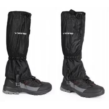 VIKING Triglav Waterproof Hiking Gaiters S/M Black - Aqua Thermo Tex Membrane, 8000mm