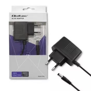 Qoltec Plug-in Power Supply 7.5W 7.5V 1A 5.5x2.1mm