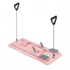REBEL RBA-3069-PK 9-in-1 Pilates Bar Kit with Resistance Bands, Door Anchor, Foot Straps and Carry Bag – Pink