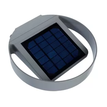 GreenBlue GB130 LED 3W Solar Round Wall Light - Black, IP65, PIR Motion Sensor, 300lm
