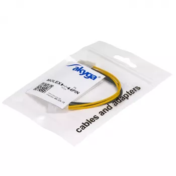 AKYGA AK-CA-12 Molex to P4 Power Adapter Cable 15 cm