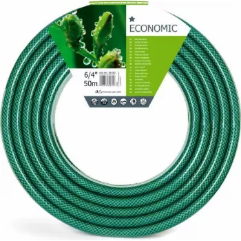 CELLFAST Garden Hose ECONOMIC 6/4 20m - 20 m Transparent Green with Yellow Stripe