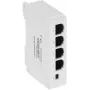 DELTA SPT-POE/3-POE-DIN-E 4-Port DIN Rail PoE Switch/Extender, 3x PoE Out 30W, 10/100 Mbps, Unmanaged, -40 to 75°C