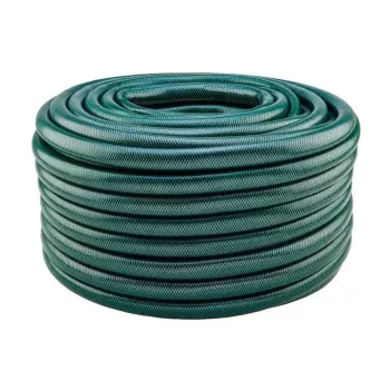 Verto Economic 50 m Garden Hose, 3/4 inch, 3-Layer PVC, UV and Algae Resistant, Green