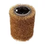 GRAPHITE Wire Brush Roller for Satin Finishing Machine 58GE137, 120 mm x 100 mm, Crimped Steel Wire, 19 mm Bore, 3000 RPM