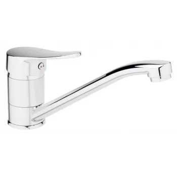 FERRO Deco BDC2A Chrome Single-Lever Washbasin Faucet with Ceramic Cartridge and EasyFix