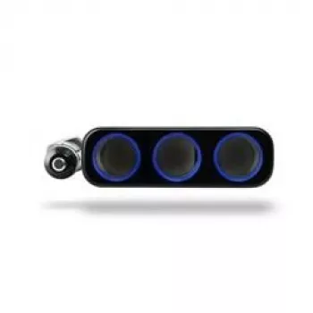 Xblitz R3 3-Socket Car Power Splitter with 2 USB Ports, 12V/24V, 120W, 70cm Cable, Black