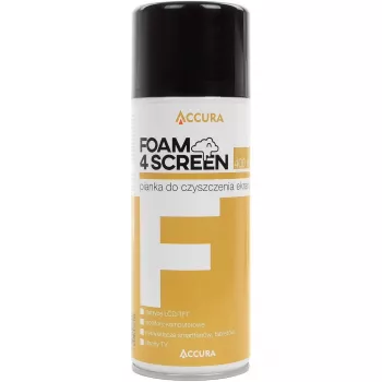 Accura Screen Foam Cleaner 400ml – Anti-Static, Streak-Free Aerosol Spray for All Screen Types