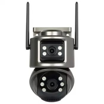 INNE ICSEE-W62SD-2 Outdoor PTZ IP Camera with Dual 3MP Lenses, Full-Color Night Vision, Wi-Fi, Two-Way Audio, IP66