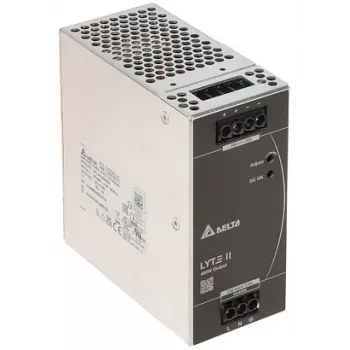 DIN Rail Power Supply 480W 24V 20A, 1-Phase, 90-264VAC Input, 94% Efficiency, Overload/Short-Circuit/Overtemperature/Overvoltage Protection, Convection Cooled, -25°C to +70°C, UL/IEC/CE/RoHS